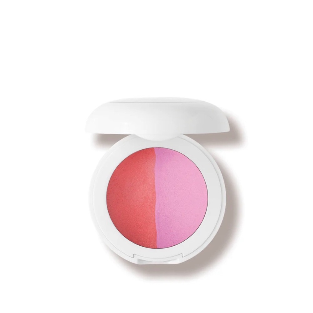 DIBS Beauty The Duet Baked Blush Pop Star Pink Coral Blush NIB